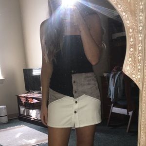 NWT Color Block Mini Skirt